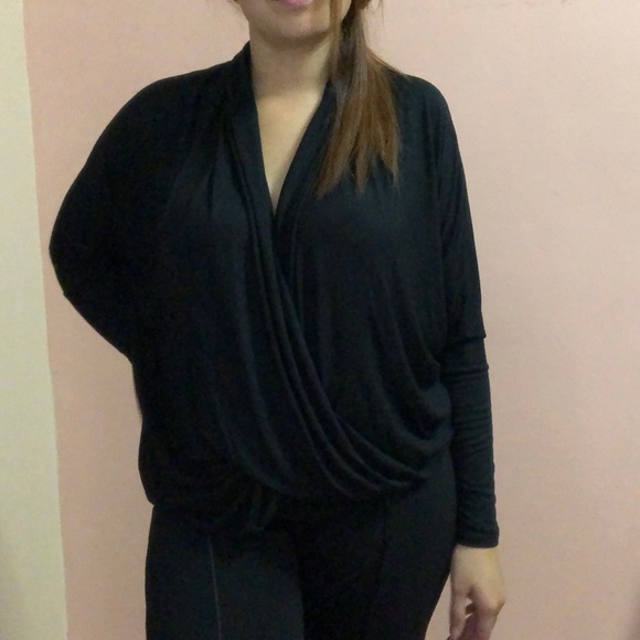 Long sleeve black sweater top - Picture 4 of 7